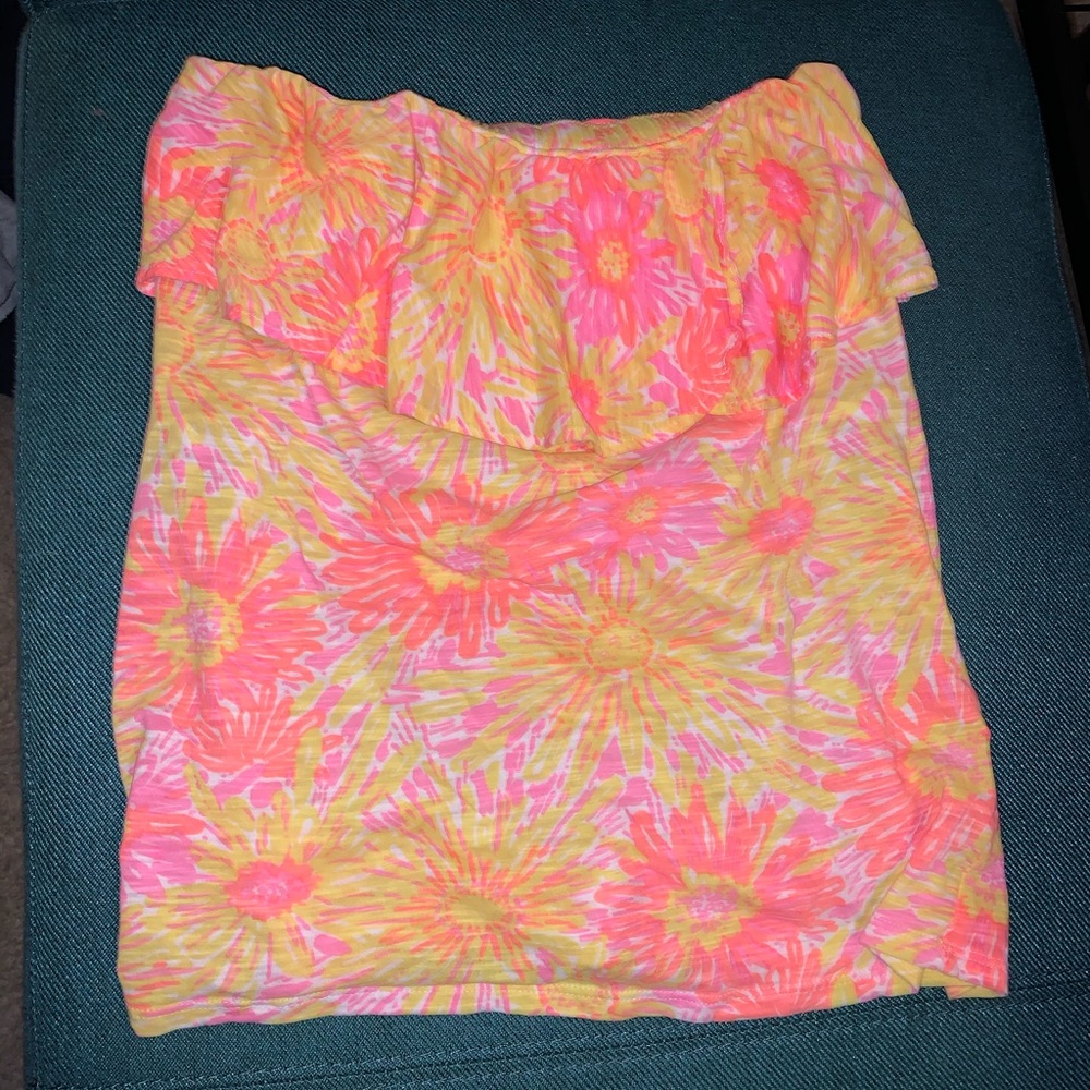 Lilly Pulitzer size small strapless shirt